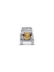 Two-tone Adventure Car Charm - Sterling silver, 14k gold plating