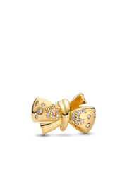 Gold Sparkling Bow Bracelet Set