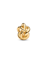 Infinity Knot Charm - 14k gold plating