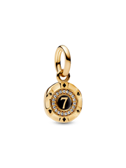 Lucky Chip Dangle Charm - 14k gold plating