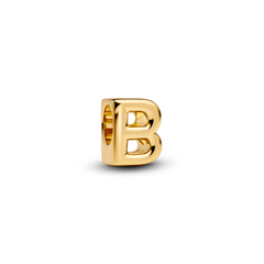 Letter B Alphabet Charm - 14k gold plating
