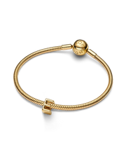 Letter E Alphabet Charm - 14k gold plating