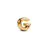 Letter G Alphabet Charm - 14k gold plating