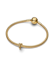 Letter T Alphabet Charm - 14k gold plating