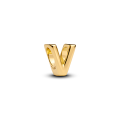 Letter V Charm Necklace