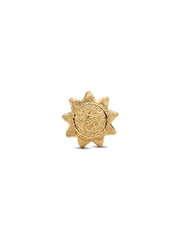 Textured Sun Mini Charm - 14k gold plating