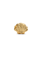 Textured Shell Mini Charm - 14k gold plating