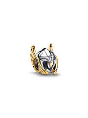 Marvel Thor Helmet Charm - Sterling silver, 14k gold plating