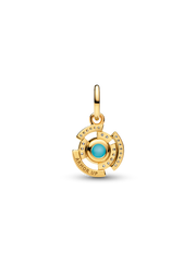 Marvel Iron Man Arc Reactor Dangle Charm - 14k gold plating