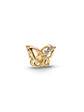 Butterfly Openwork Charm - 14k gold plating