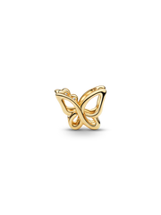 Butterfly Openwork Charm - 14k gold plating