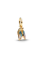 Cicada Dangle Charm - 14k gold plating