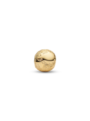 Textured Globe Mini Charm - 14k gold plating