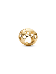 Openwork Paw Charm - 14k gold plating