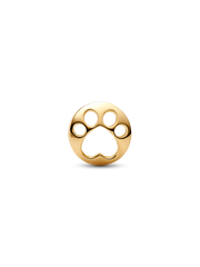 Openwork Paw Charm - 14k gold plating