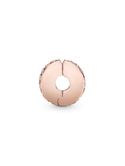 Pink Pavé Clip Charm - 14k rose gold plating