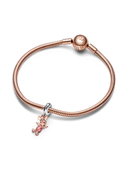 Disney Winnie the Pooh Piglet Dangle Charm - Sterling silver, 14k rose gold plating
