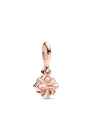 Happy Birthday Gift Openable Dangle Charm - 14k rose gold plating