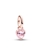 Pandora ME Pink Chakra Heart Mini Dangle Charm - 14k rose gold plating