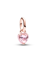 Pandora ME Pink Chakra Heart Mini Dangle Charm - 14k rose gold plating