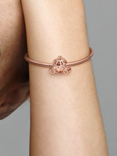 Disney Cinderella Sparkling Carriage Charm - 14k rose gold plating