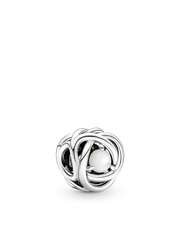 June Birthstone Eternity Circle O Pendant Set
