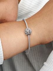 Hearts All Over Charm - Sterling silver
