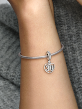 30th Celebration Dangle Charm - Sterling silver
