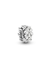 White Daisy Flower Spacer Charm - Sterling silver