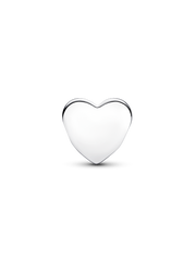 Engravable Cat Mom Heart Charm - Sterling silver