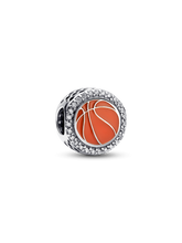 Engravable Basketball Charm - Sterling silver