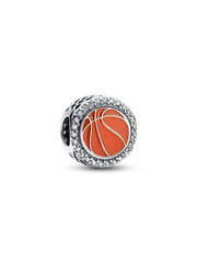 Engravable Basketball Charm - Sterling silver