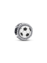 Engravable Soccer Charm - Sterling silver