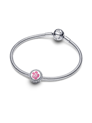 Hawaii Hibiscus Flower Charm - Sterling silver