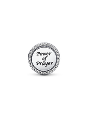 Bible Power of Prayer Charm - Sterling silver