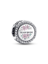 Engravable Team Bride Charm - Sterling silver