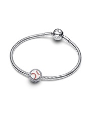 Engravable Baseball Charm - Sterling silver