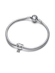 Pet Dog & Bone Charm - Sterling silver