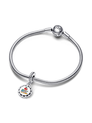 Schoolteacher Engravable Dangle Charm - Sterling silver