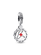 Stethoscope Engravable Dangle Charm - Sterling silver