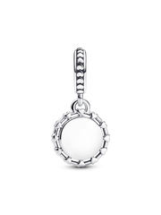 Stethoscope Engravable Dangle Charm - Sterling silver