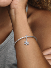 Sparkling Herbarium Cluster Dangle Charm - Sterling silver