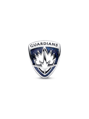 FINAL SALE - Marvel Guardians of the Galaxy Rocket Raccoon & Groot Emblem Charm - Sterling silver