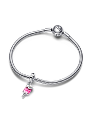 FINAL SALE - Sprinkled Popsicle Dangle Charm - Sterling silver