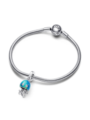 Color-changing Jellyfish Dangle Charm - Sterling silver