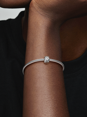 Studded Clip Charm - Sterling silver