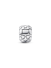 Studded Clip Charm - Sterling silver