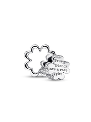 Splittable Four Leaf Clover Charm - Sterling silver