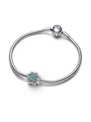 Splittable Four Leaf Clover Charm - Sterling silver