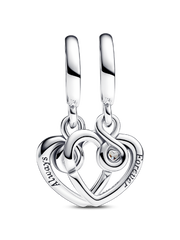 Forever & Always Splittable Dangle Charm - Sterling silver